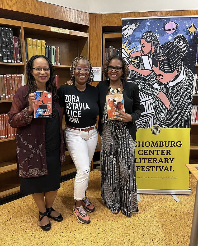 Jacinda Townsend, author of "Mother Country." Leslie-Ann Murray. Cleyvis Natera, author of "Neruda On The Park."